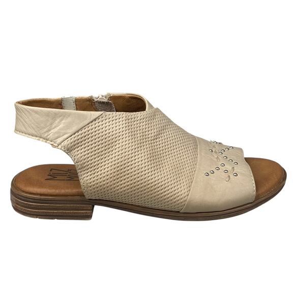 Miz Mooz Women’s Darcie Tan Leather Sling Back Sandals Size 36 US 5.5/6 - Picture 1 of 11